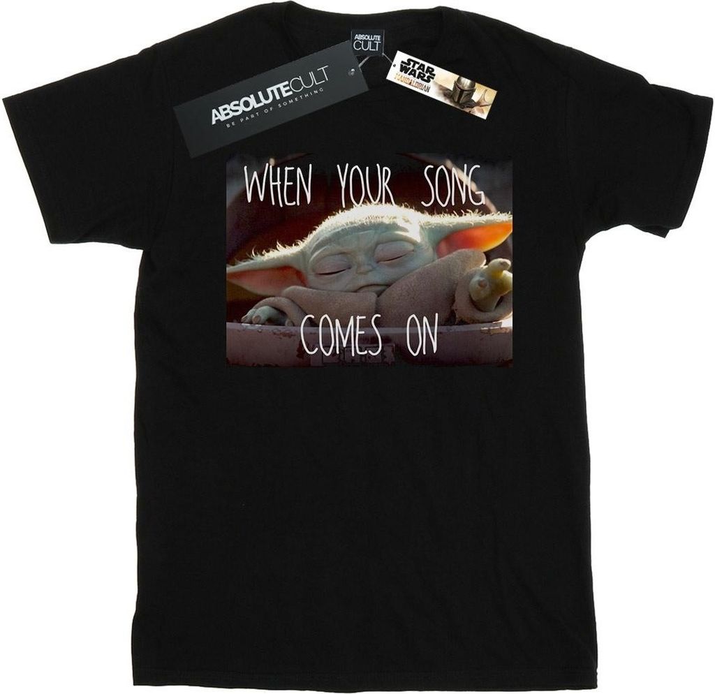 Star Wars - "The Mandalorian The Child Song" T-Shirt für Herren BI47139 (L) (Schwarz)