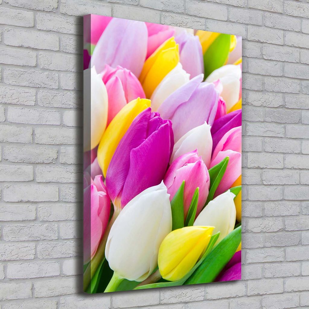 Tulup Leinwandbild - 70x100cm - Wandkunst - Drucke auf Leinwand - Leinwanddruck - Wohnzimmer Wanddekoration XXL - Wohnung Deko Kunstdrucke - Blum...