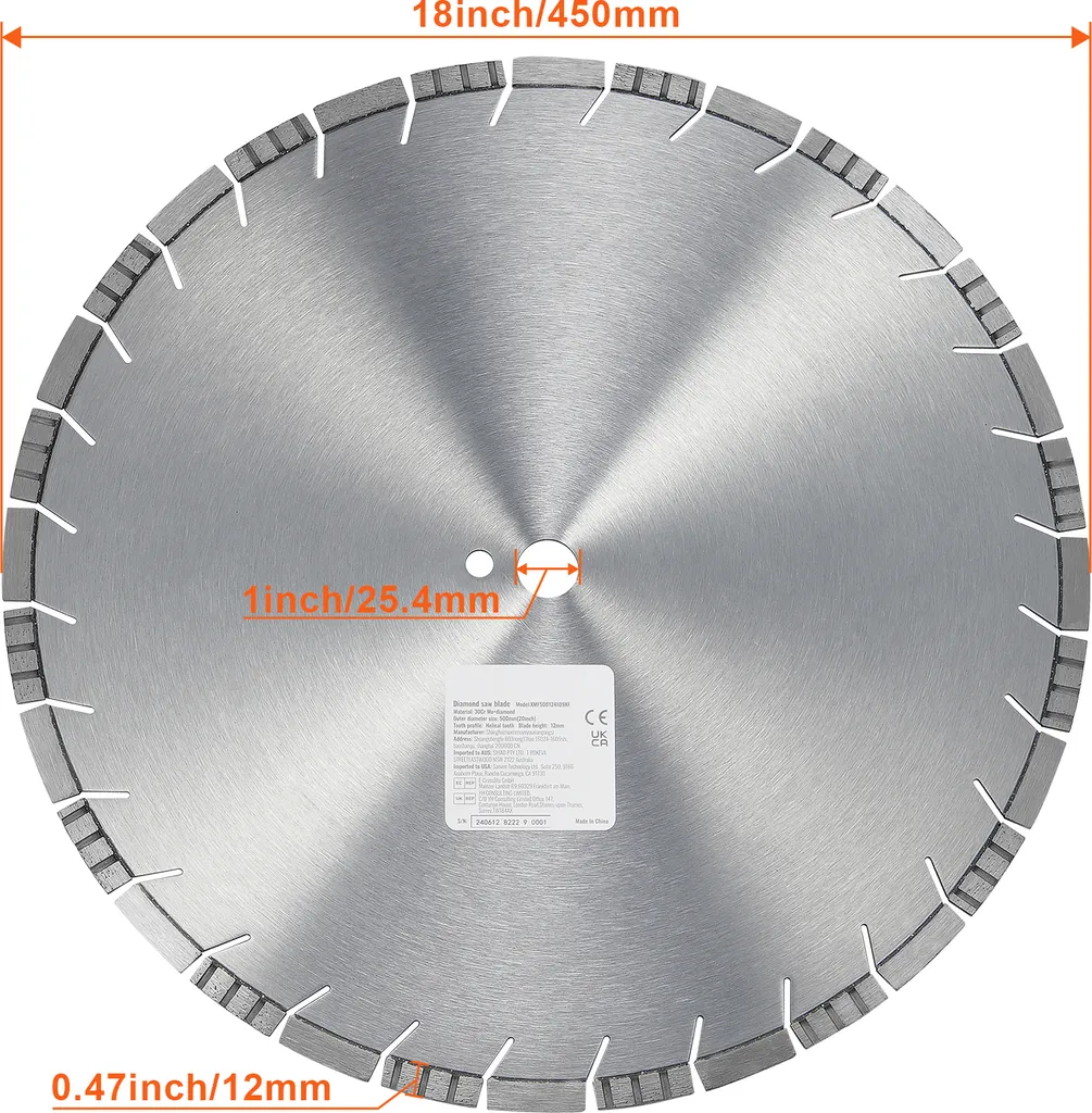 Disque Diamant 450 mm : Solution pour Coupe Nette du Béton Armé - 8