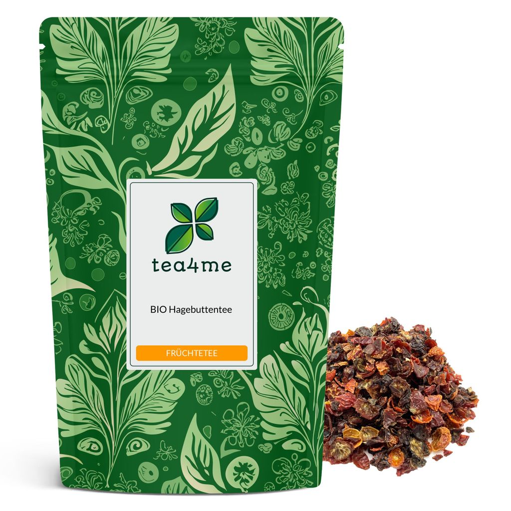 tea4me BIO Hagebuttentee Früchtetee Produktbild 