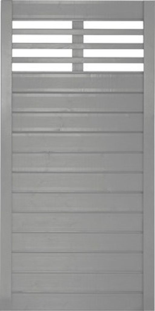 Zaun Teilelement Konsta Style 90 x 180 cm hellgrau