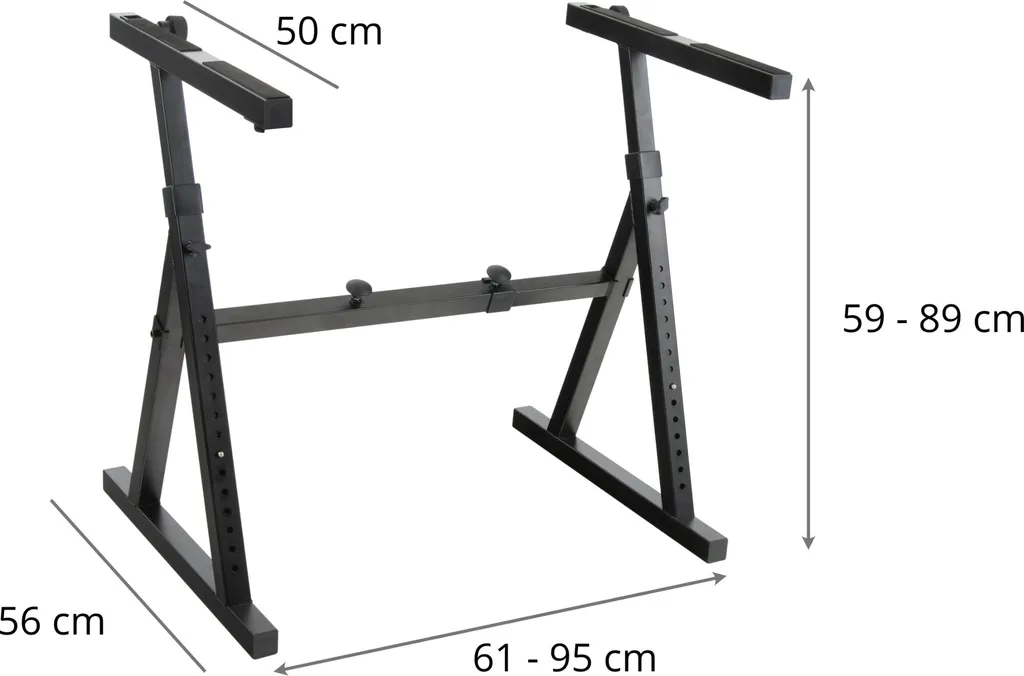 Support de clavier Proline KSD-400Pro MK II ajustable et pliable noir