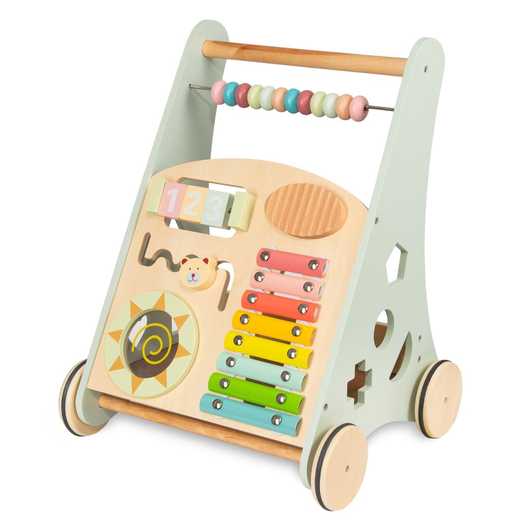 COIL 3-in-1-Kinderwagen Holz Spielzeug ab 12 Monate Grn