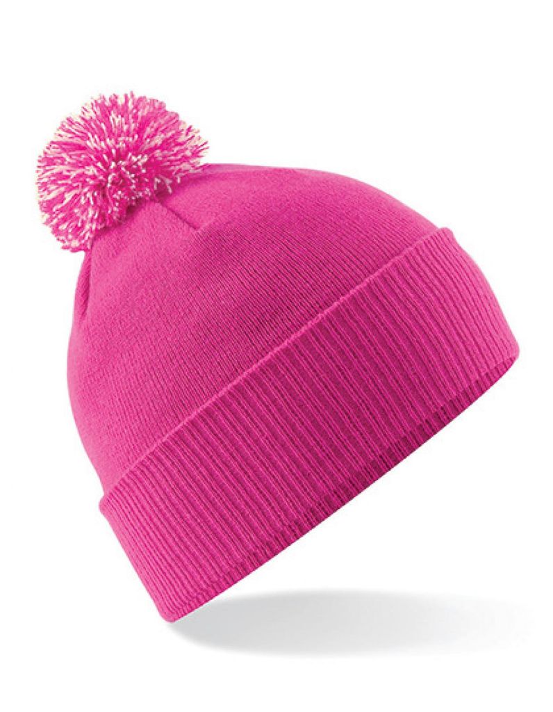 Snowstar Beanie Bonnet d'hiver - Couleur : Fuchsia/Off Image du produit 