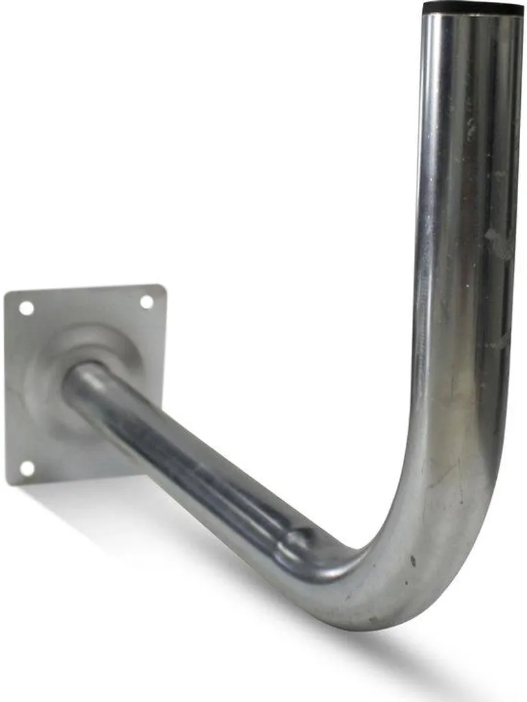 Support parabole acier galvanisé 50 x 24 cm Ø 38 mm haute résistance vent