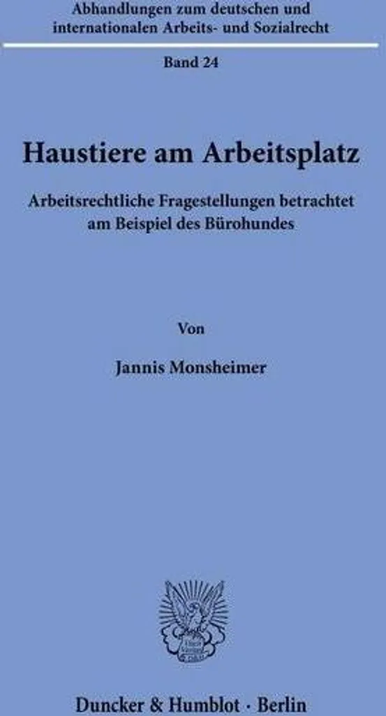 Guide Haustiere am Arbeitsplatz - Livre de Management sur les Animaux