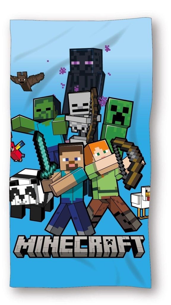 Plážová osuška z mikrovlákna Minecraft Obrázok produktu 