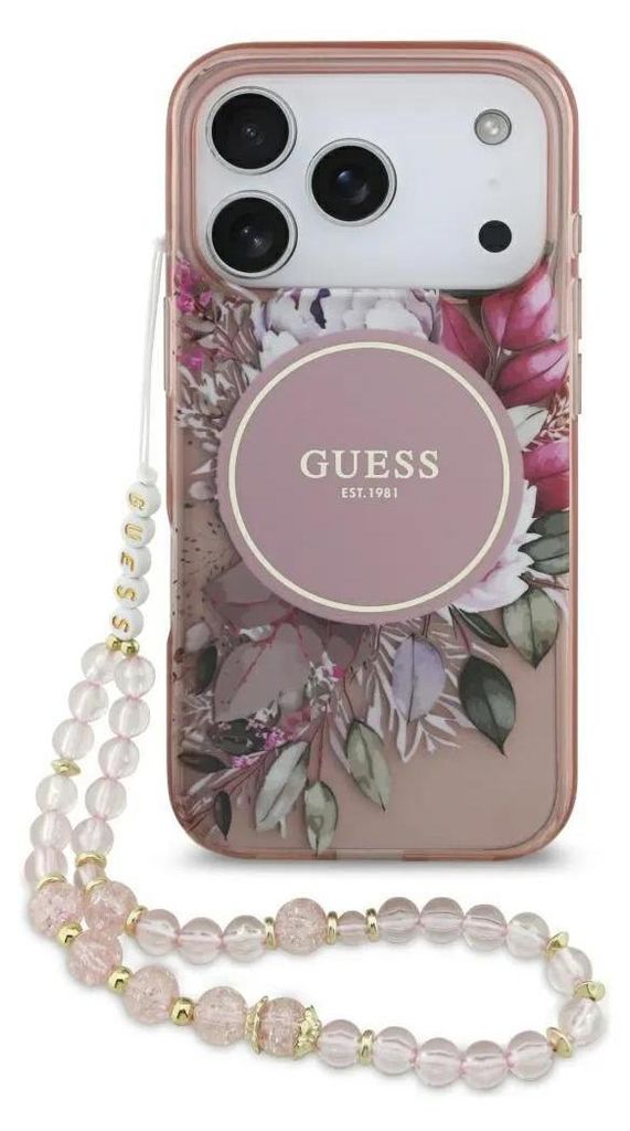 Guess IML Flowers Electro Pearl Strap MagSafe – etui do Zdjęcie produktu 