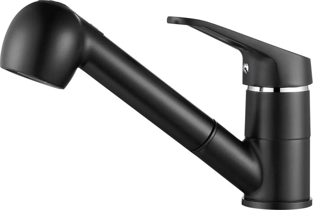 Miscelatore Cucina Nero con Doccetta Estraibile 360° | Acciaio Inox SUS304