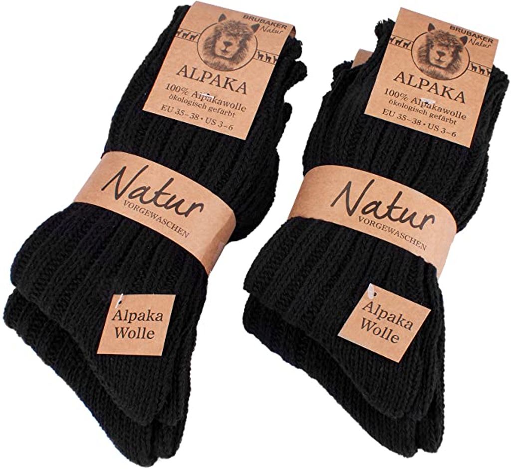 Hochwertige warme Socken mit Wolle und Alpaka 100/% Wolle
