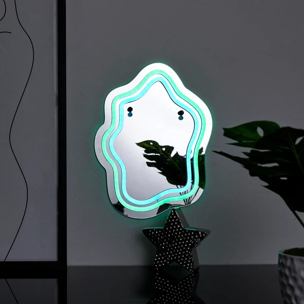 Miroir LED Effet Néon M6 CMP Consortium Ménager Parisien Lumineux