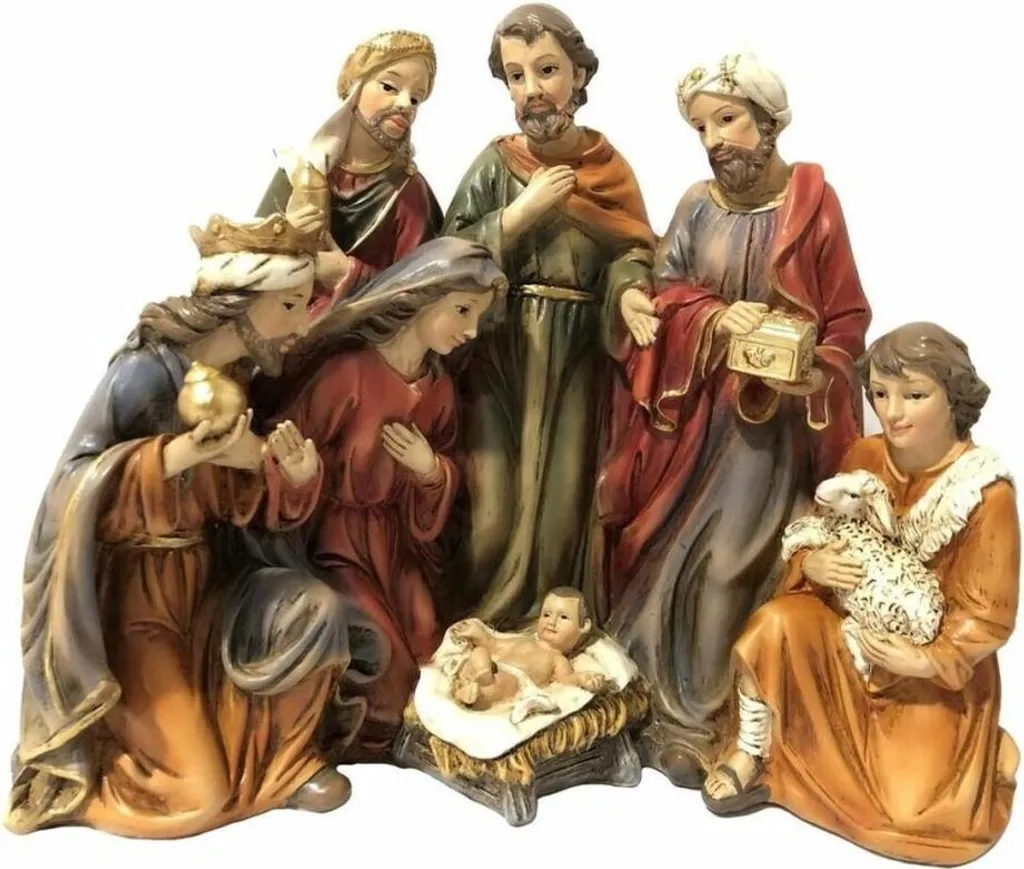 Crèche de Noël durable en résine : finie la décoration fragile qui casse