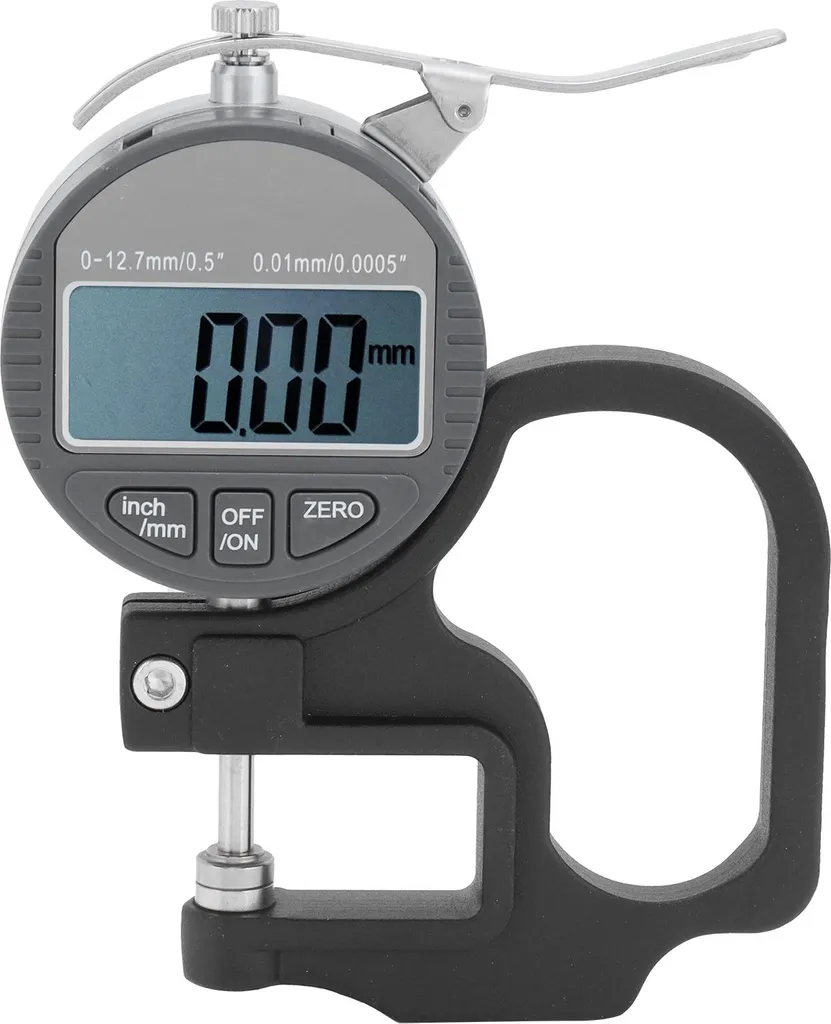 Testeur d'épaisseur 0-12.7mm à écran LCD haute résolution pour papier et film