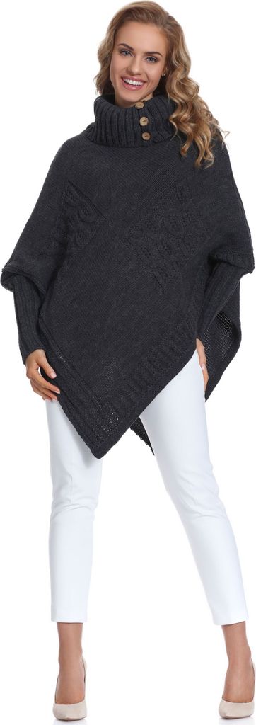 Merry Style Damen Poncho M83N4 (Graphite)
