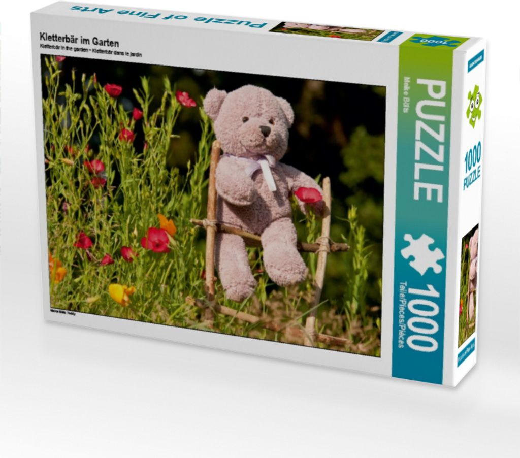 Calvendo Kletterbär im Garten 1000 Teile Puzzle quer 640x480mm, Bölts Meike; 7439485