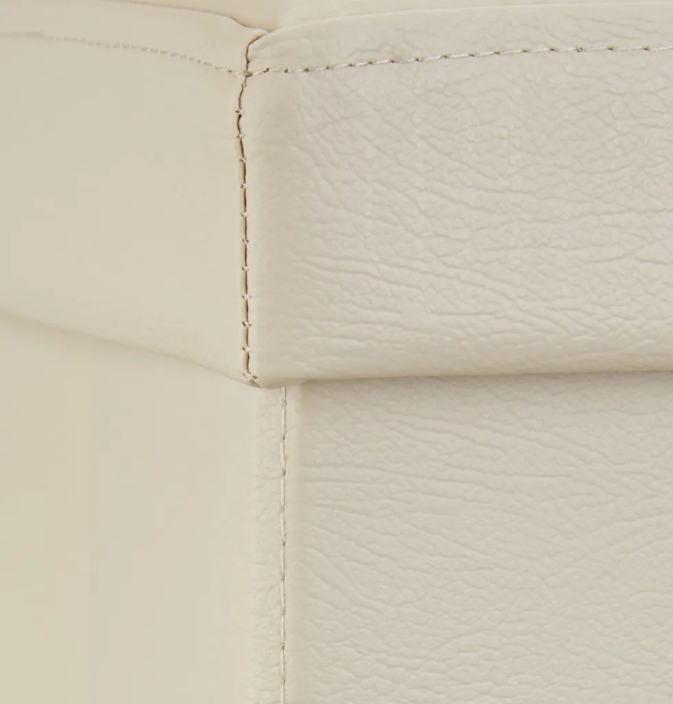 Cassapanca Beige RD19044 Pieghevole - Panca Imbottita Salvaspazio 80L - 7