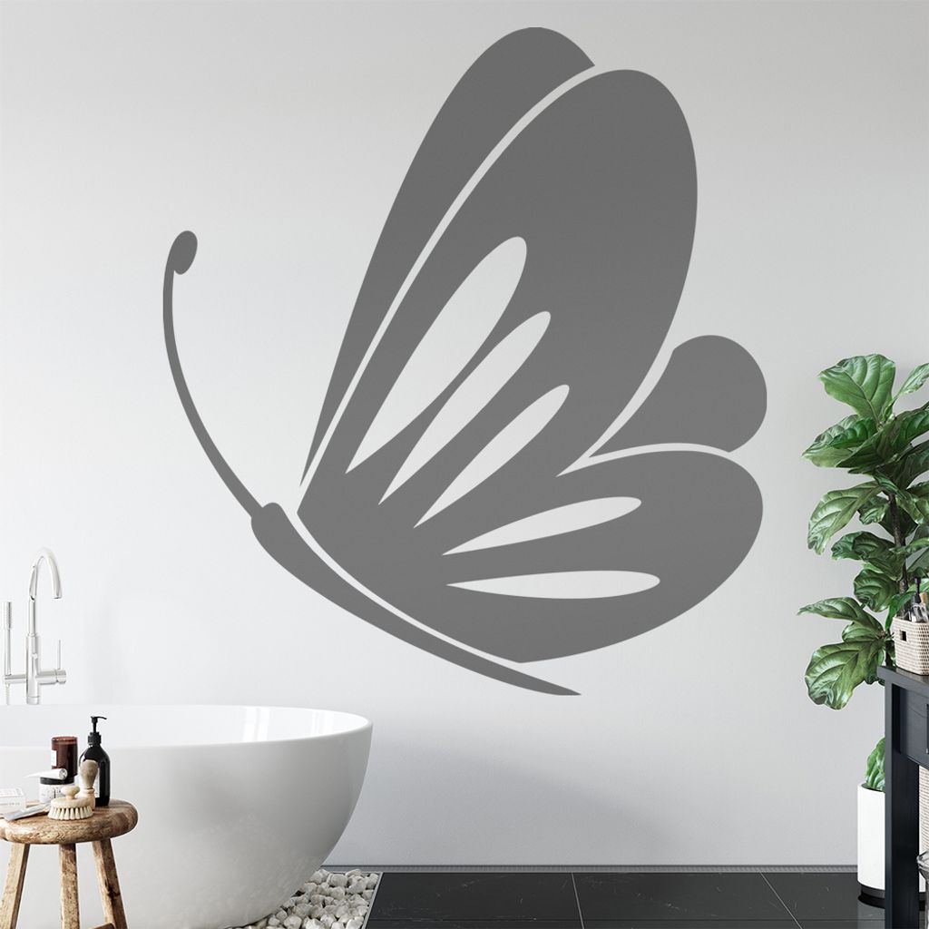 Schmetterling Nr. 1 Wandtattoo in 6 Größen - Wandaufkleber Wall Sticker - Dekoration, Küche, Wohnzimmer, Schlafzimmer, Badezimmer