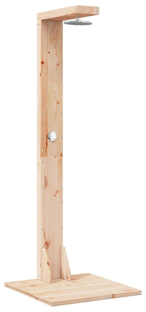Douche d'extérieur vidaXL 210 cm en bois massif de pin et Image du produit 