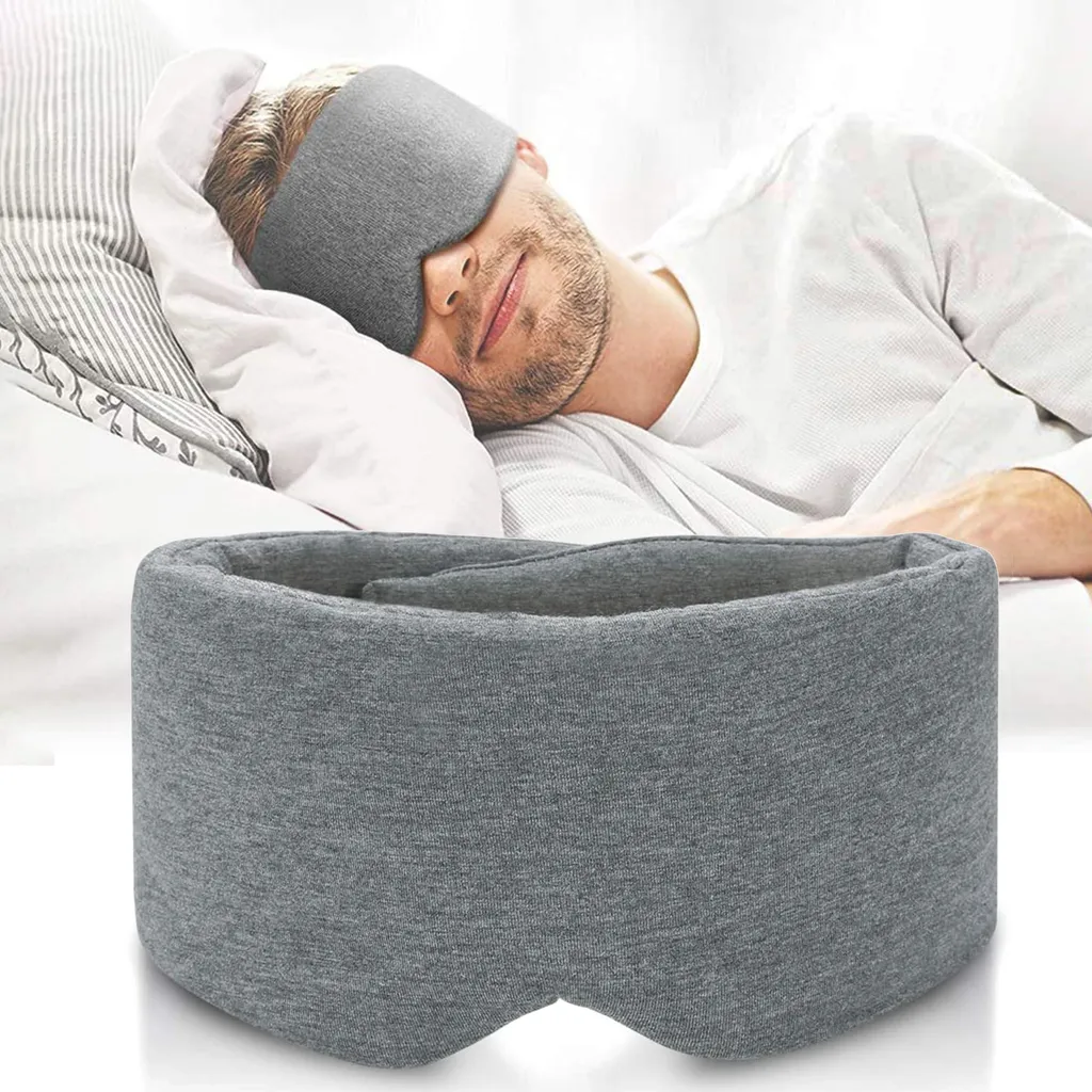 Masque de sommeil pour voyager en avion confortablement - Taille XL