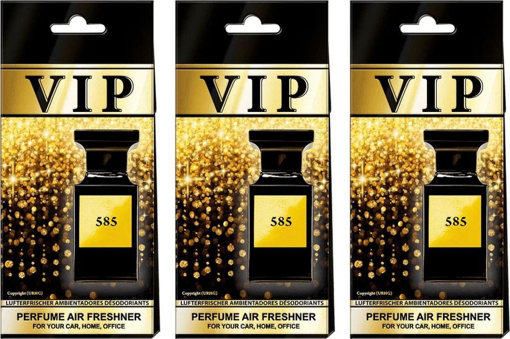 3x Auto Duft VIP 585, Lufterfrischer Auto,Duftbaum auto,Auto zubehör,Duftspender
