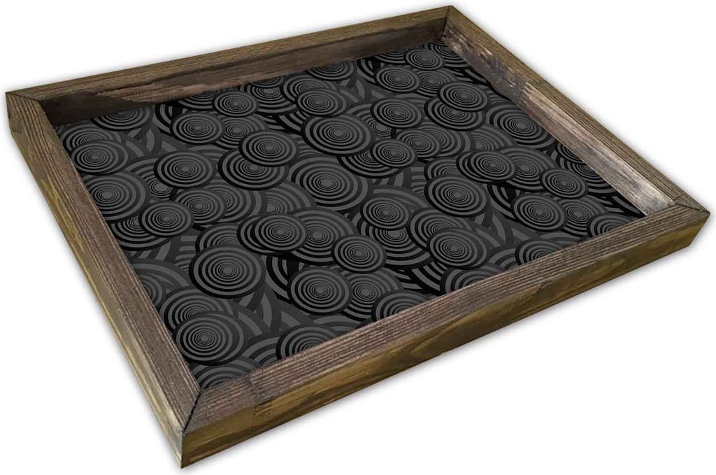 Evila Originals, AT- TRX0224, Bunt, Serviertabletts, Gemälde: 100% MDF (Dicke: 2