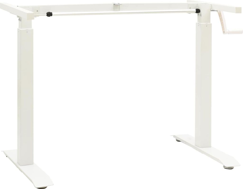"Winter Sale" Kommoden - Braun Schreibtisch Weiß und Hellbraun 140x60cm Massivholz Eiche DE6247426