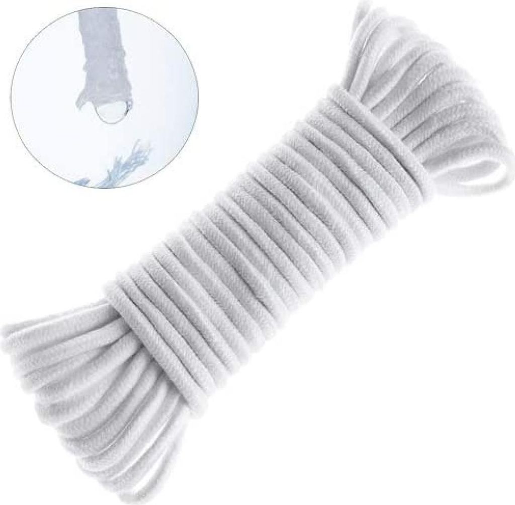 60 Feet 6mm Selbstbewässerung Docht Kapillardochtschnur DIY Urlaub Pflanzensitter hydroponische Dochtwirkung selbstbewässernder Pflanztopf automa...