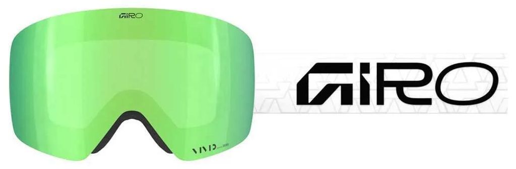 Giro Contour Rs Fragments Skibrille Weiß Vivid Emerald/CAT2 Weiß Vivid Emerald/CAT2