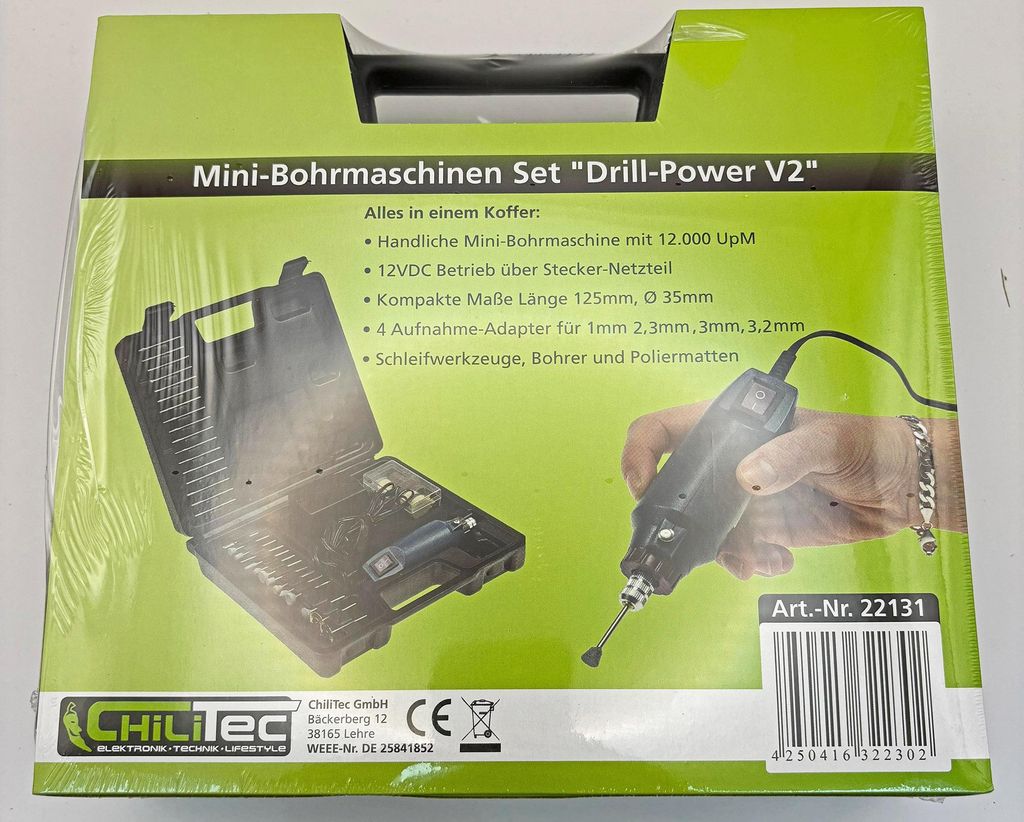 Set per incisione e lucidatura con mini trapano Immagine del prodotto 