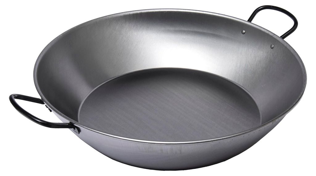 Plat à paella en acier poli 50cm pour 13 personnes - Vaello Image du produit 