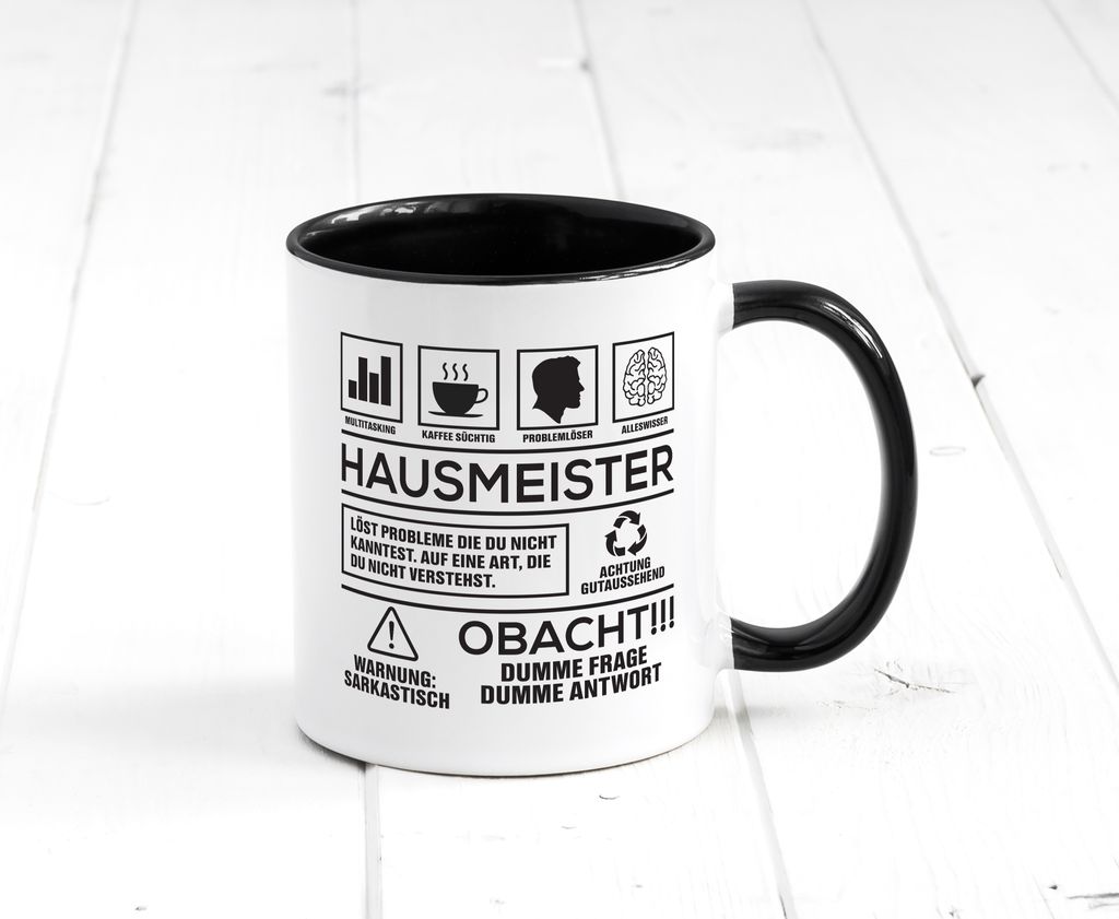 Sweetify Hausmeister Tasse – Lustiger Spruch 'Ich Bin Hausmeister', Geschenkidee Für Hausverwalter