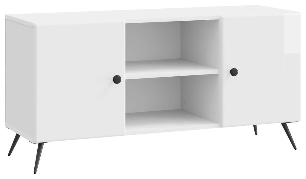 Maison Exclusive - TV-Schränk Hochglanz Weiß 102 x 34,5 x 50 cm Holzwerkstoff