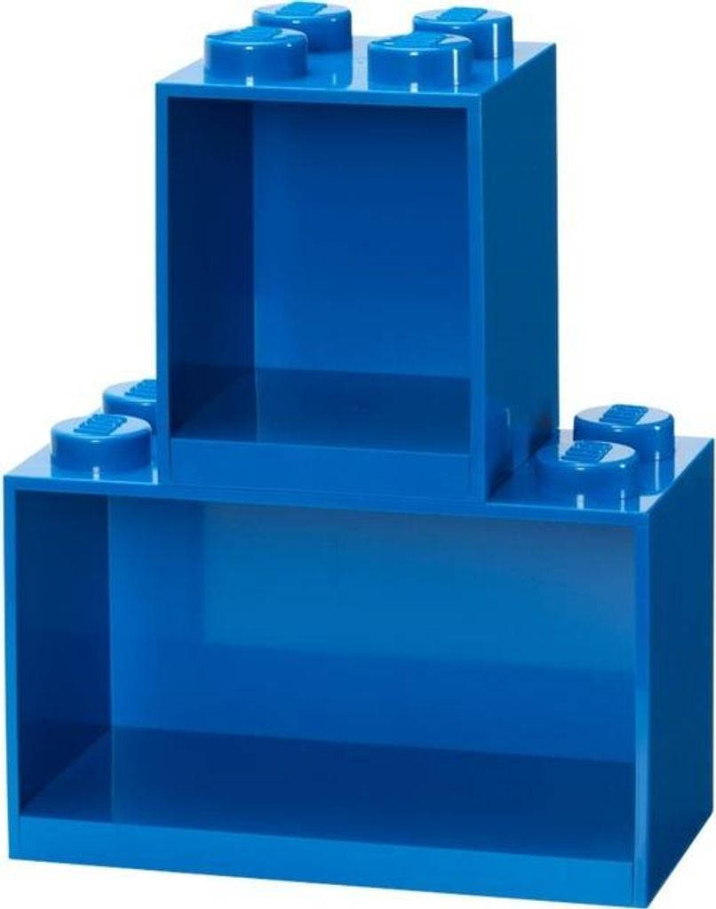 LEGO regál Brick Shelf 8+4, sada 41171731 (modrý, 2 police) Obrázek produktu 