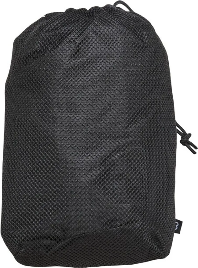 Bâche de Camping 3x3m Brandit Premium Tarp Noir pour Abri de Survie Bushcraft
