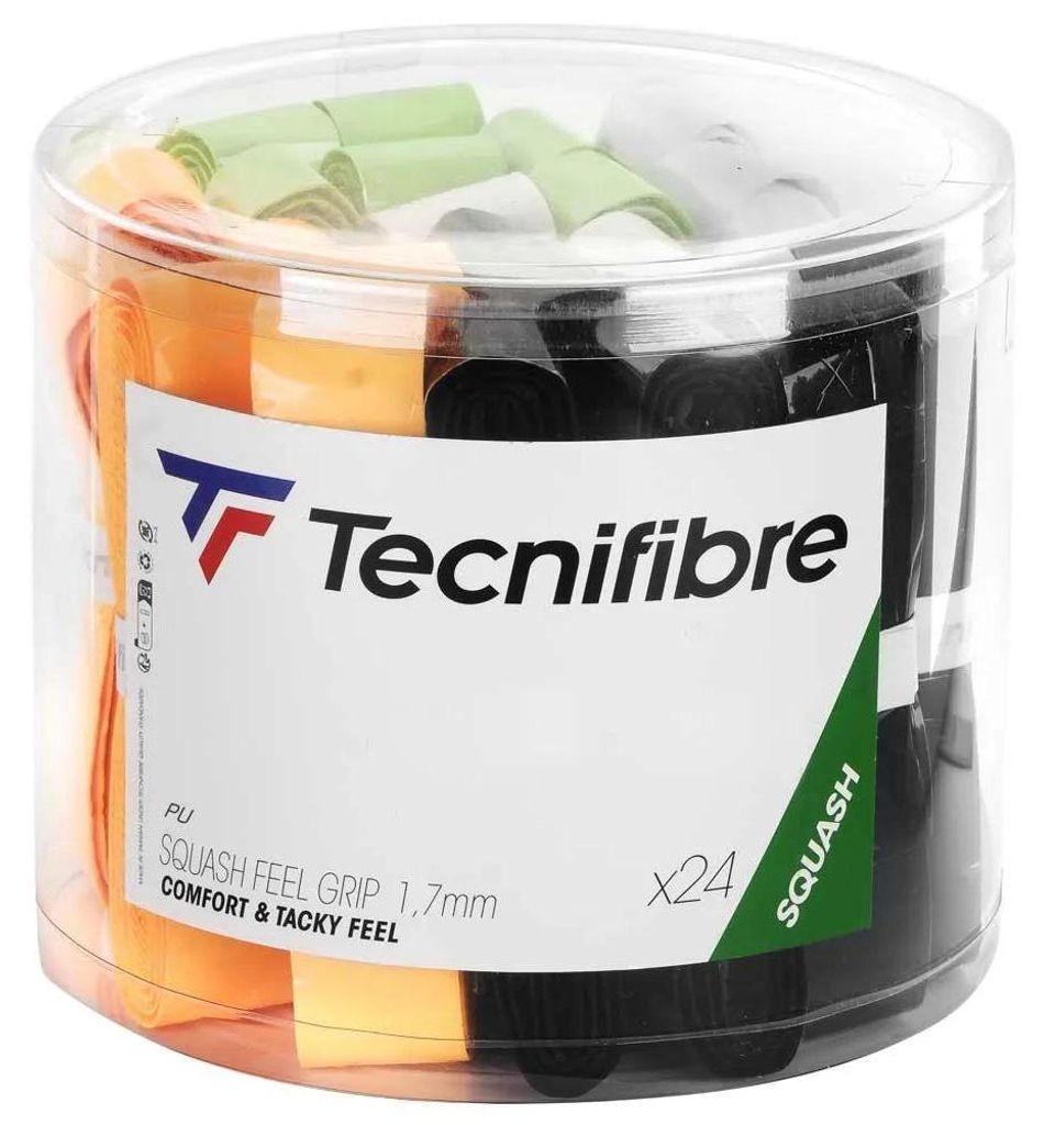 Tecnifibre Feel Pvc Of 24 Squashgriff 24 Einheiten Mehrfarbig Mehrfarbig One Size