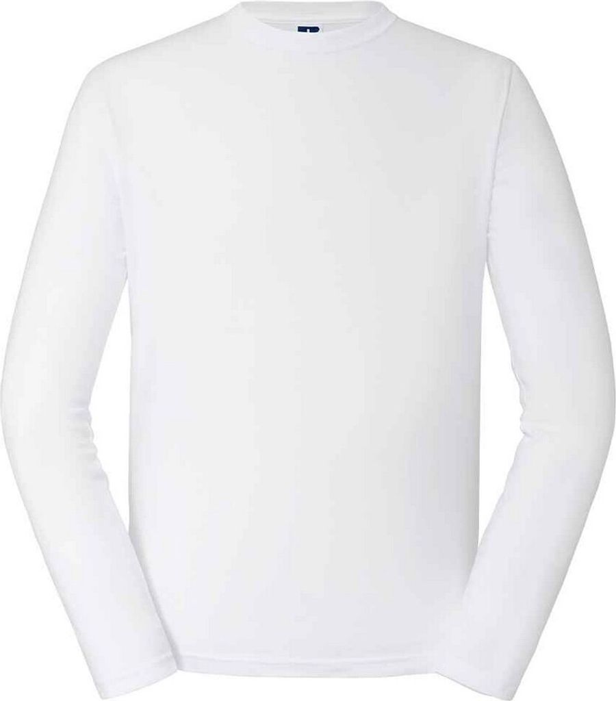 Russell - "Classic" T-Shirt für Herren/Damen Uni Langärmlig PC5393 (M) (Weiß)