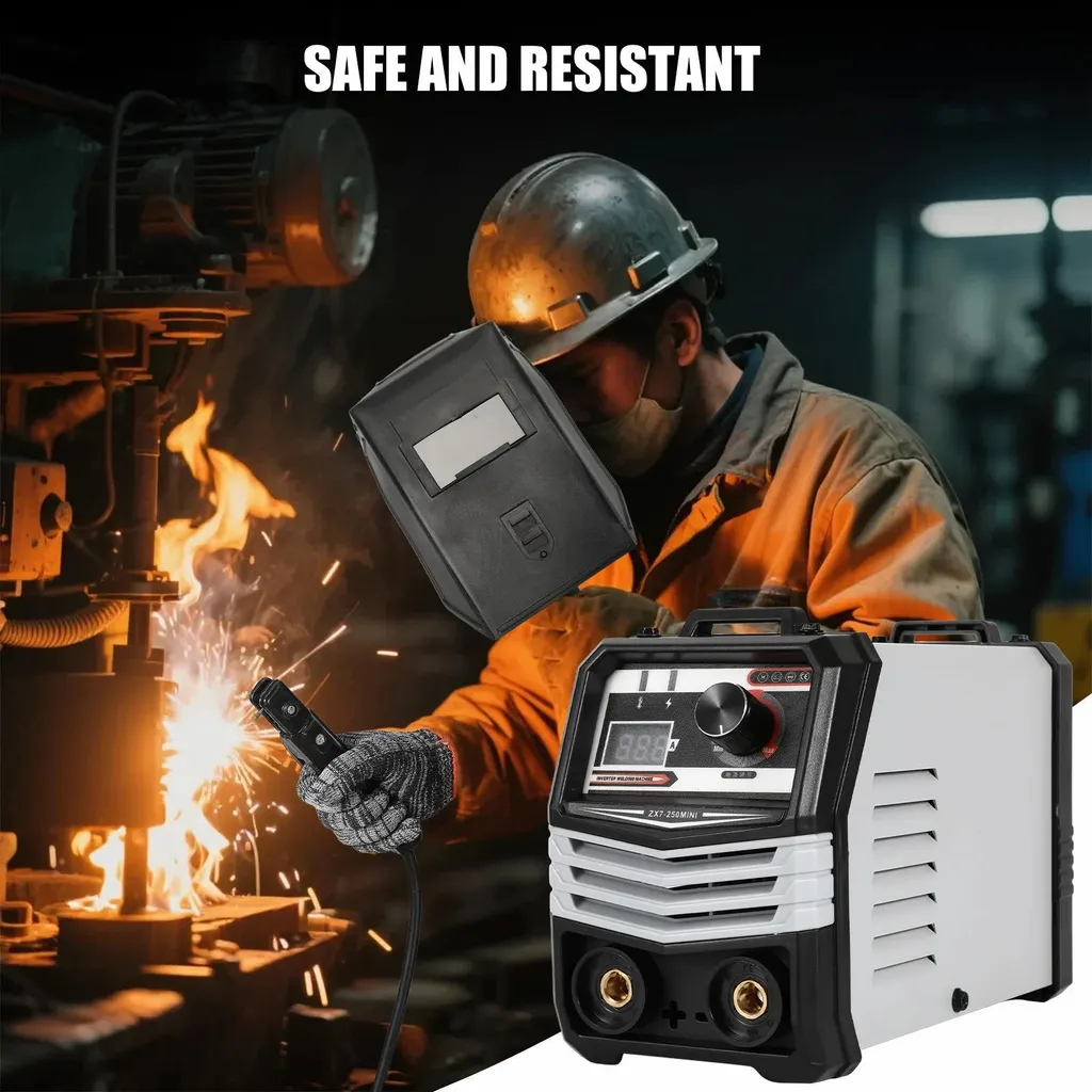Poste à souder IGBT 250A 220V avec écran LCD - Soudeuse portable bleue