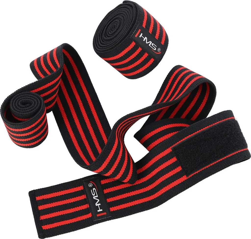 Genouillères de musculation 2m en néoprène - Pack de 2 bandes noires - 4