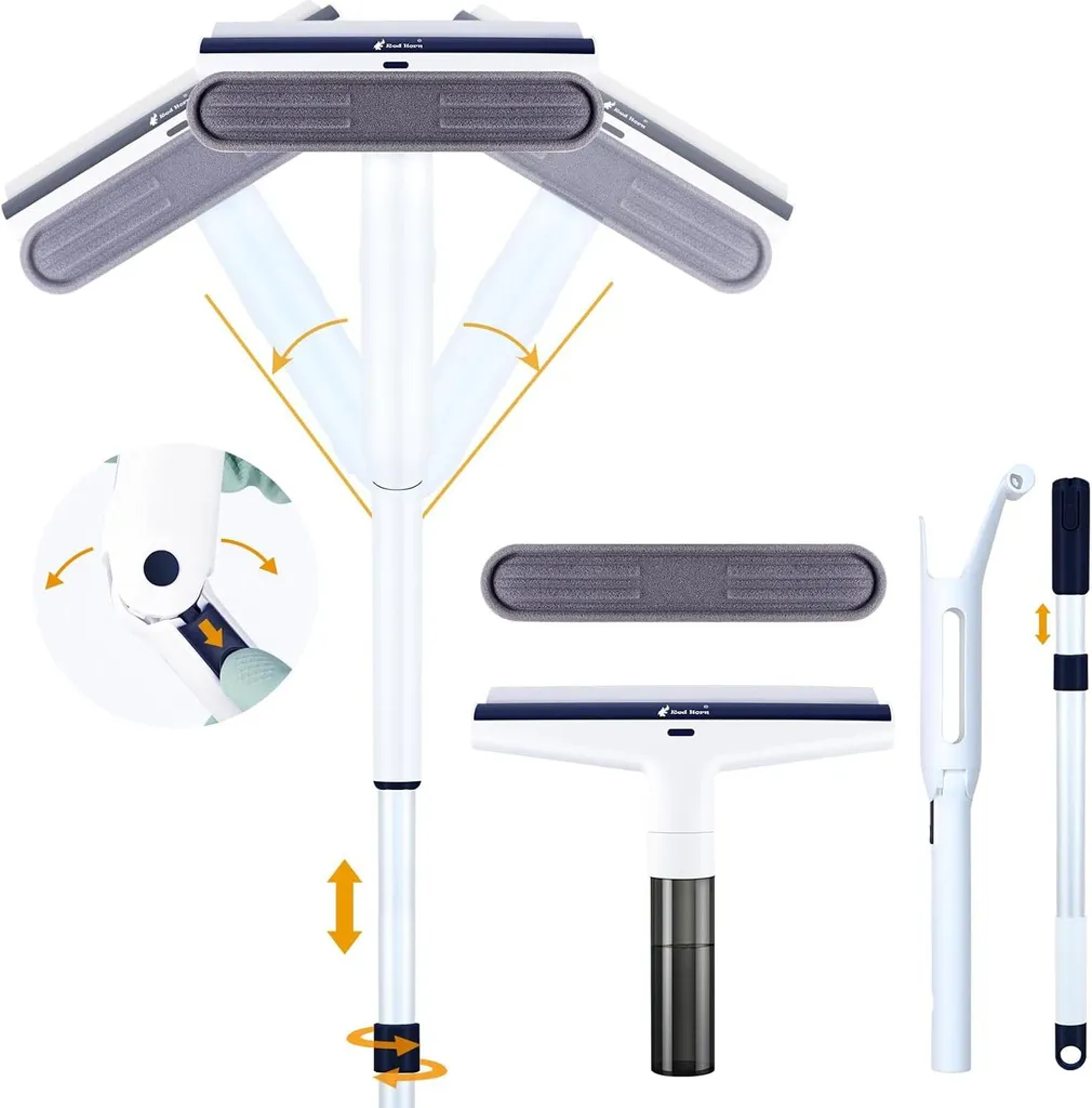 Essuie-vitre télescopique 40" avec réservoir et manche alu - Modèle EV-40
