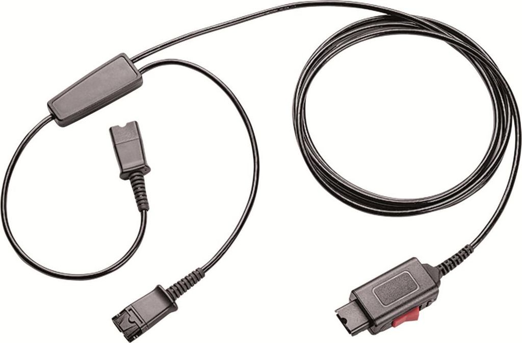 Plantronics Y-Splitter Adapter Schwarz - Adapter für Kabel (Schwarz)