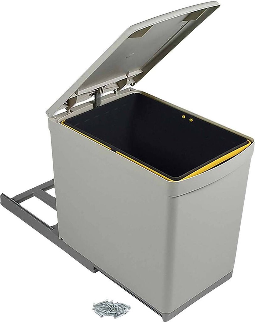 Poubelle de recyclage à fixation inférieure et extraction Image du produit 
