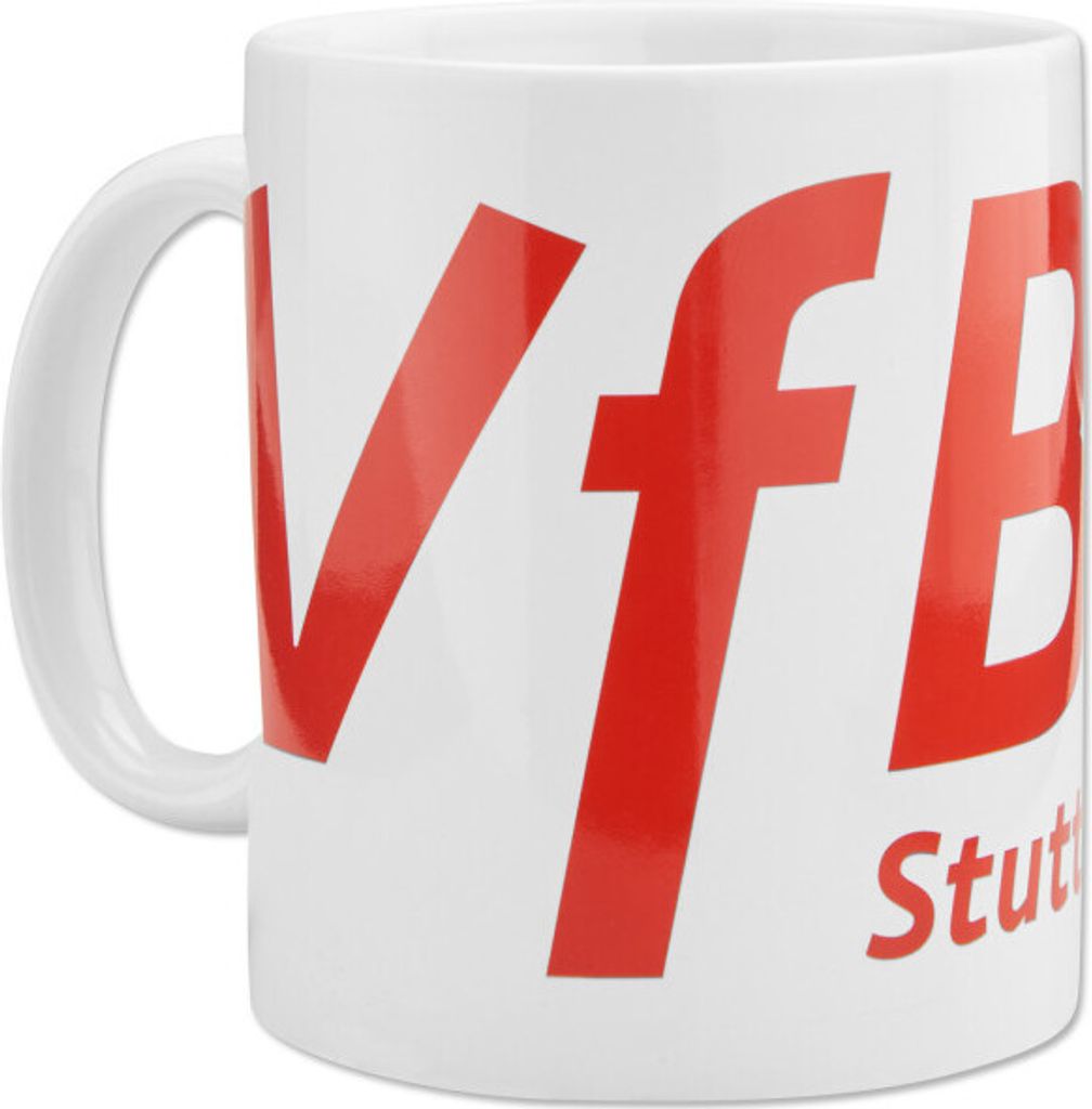 VfB Stuttgart Kaffeetasse aus Keramik in Weiß mit Produktbild 