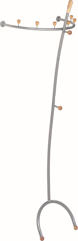 Haku Wandgarderobe, alu - Maße: 67 cm x 51 cm x 189 cm; 43351