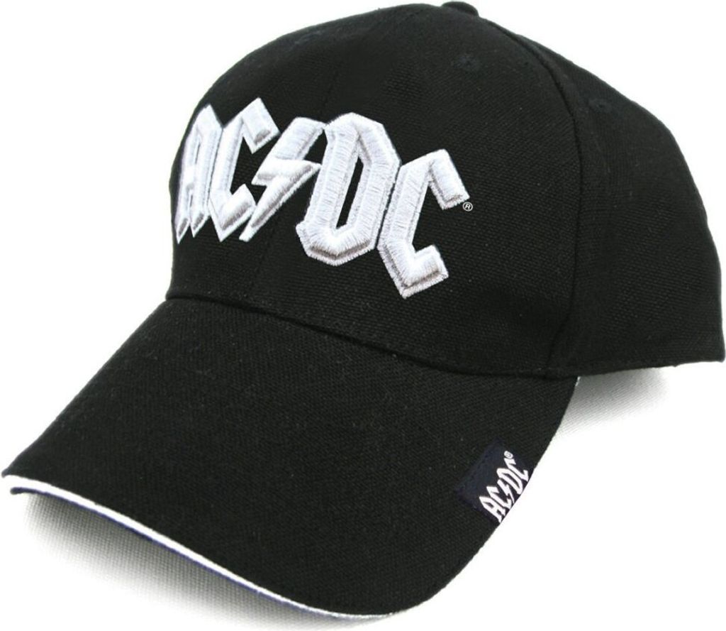 AC/DC - Weiße Logo Baseballkappe Produktbild 