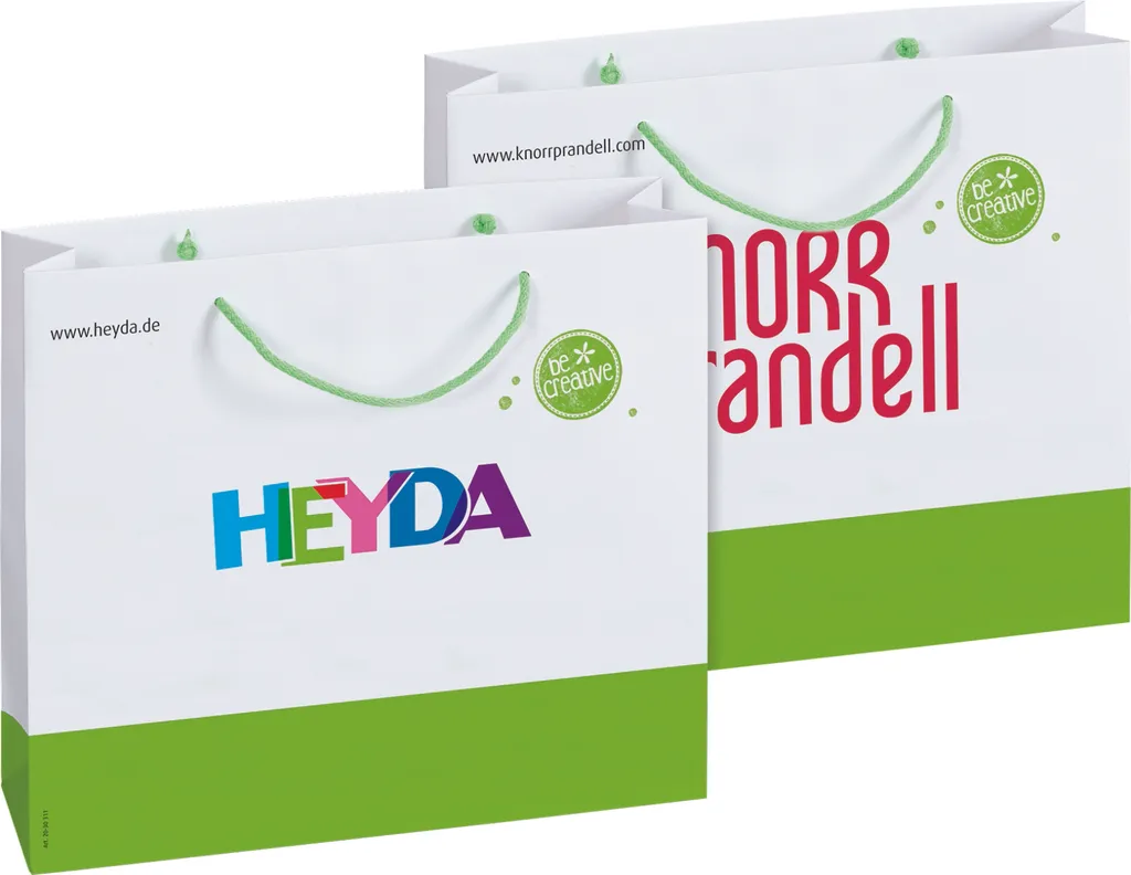 Sac en papier KREATIV Heyda 2030311 résistant et personnalisable 12x21cm