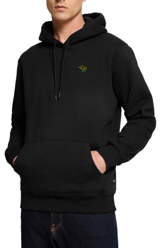 Spreadshirt Janosch Tigerente Stick Herren Premium Hoodie, XXL, Schwarz