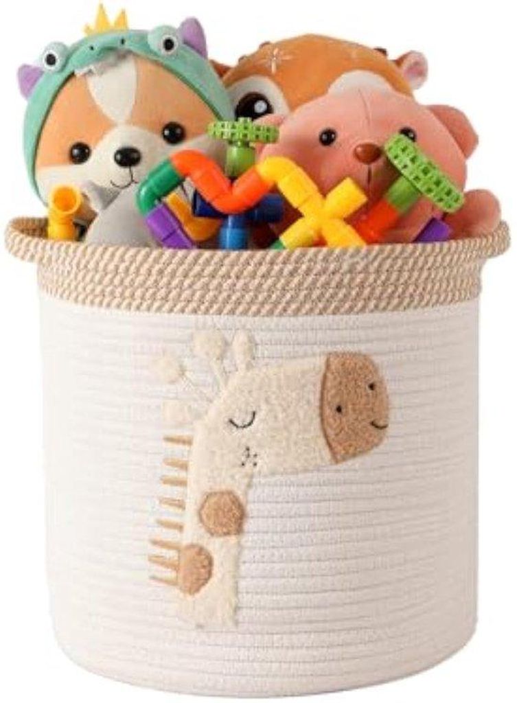 Opbergschrank für Wickeltisch, Schrank mit Griffen, Opbergschrank für Babys und Kinder, Geschenk für Regale, Bad, Wickeltisch (Giraffe)