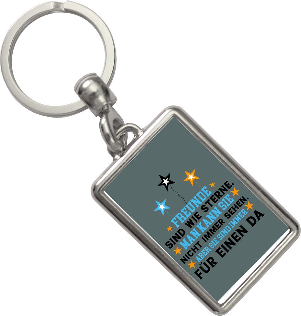 Freundschaft Schlüsselanhänger in grau für den besten Freund