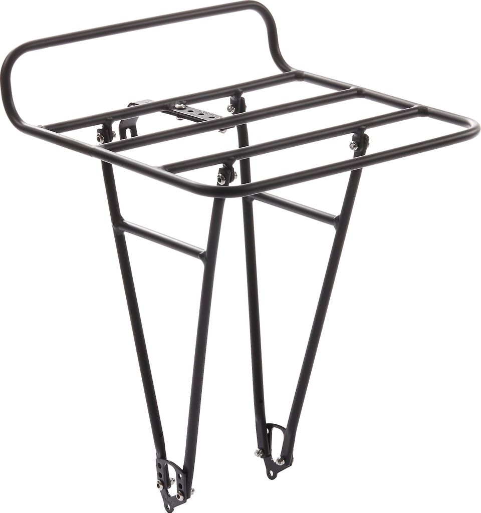 Fahrradtaschen - Aluminium Commuter Frontträger Mattschwarz Produktbild 