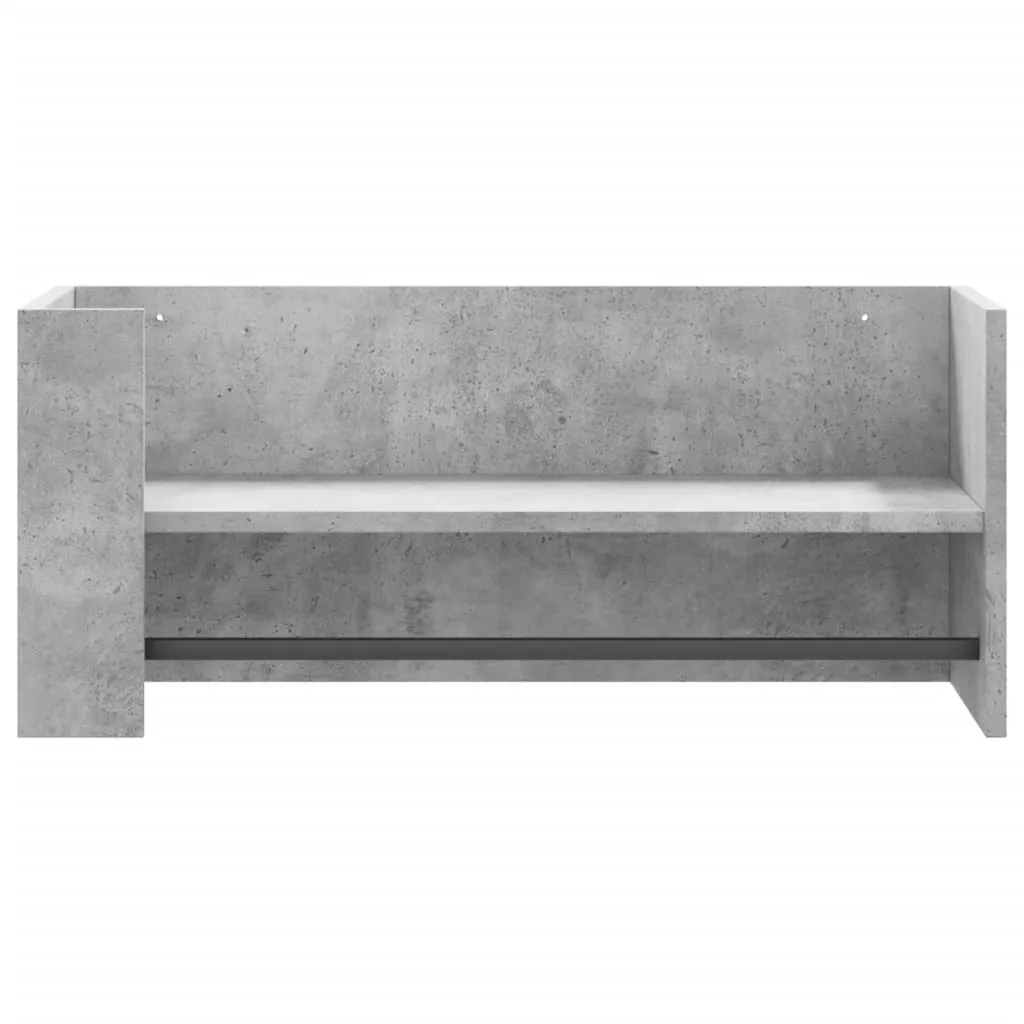 Scaffale a Muro Maison Exclusive Grigio Cemento 70,5cm | Design Moderno - 4